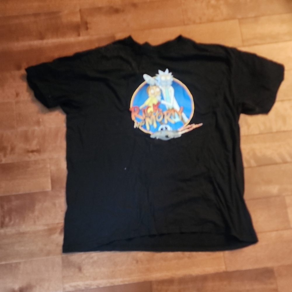 Black Rick and Morty Graphic T-Shirt